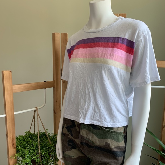 Sold🙌Sundry striped colorful tee - Picture 3 of 7